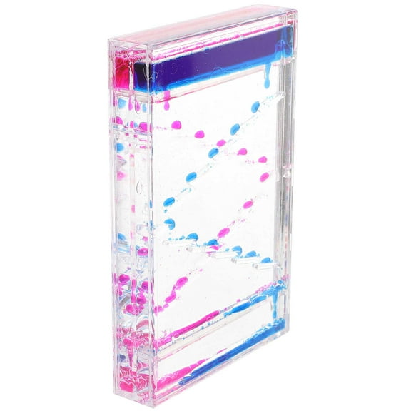 LEORX Double Color Liquid Bubbler Timer Desktop Stair Liquid Hourglass Decor