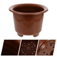thumbnail image 1 of LEORX 1Set Multipurpose Plastic Flower Pot Double Layer for Orchid Propagation and Plant Transition, 1 of 8