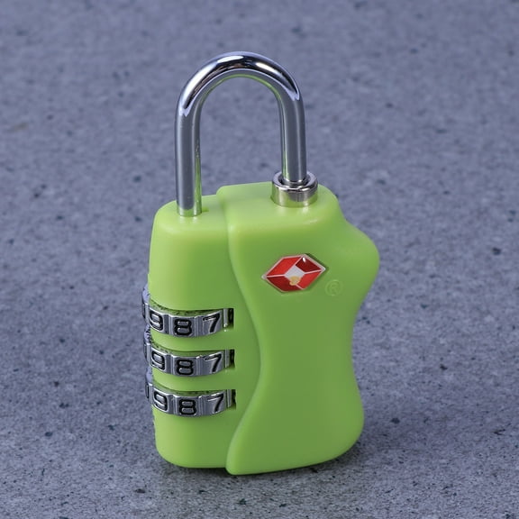 LEORX 1Set Luggage Locks TSA Approved Zinc Alloy Green for Travel with 3-Digit Combination