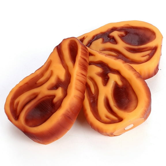 LEORX Squeaky Dog Toys Plastic Steak Shape Chewing for Pets 1Set