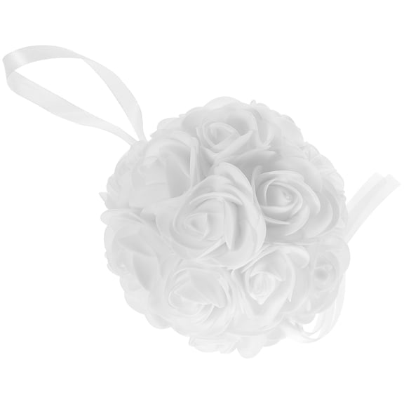 LEORX Engagement Party Decorations Rose Flower Ball White Excellent Material Decoration for Event Planners 1Pcs