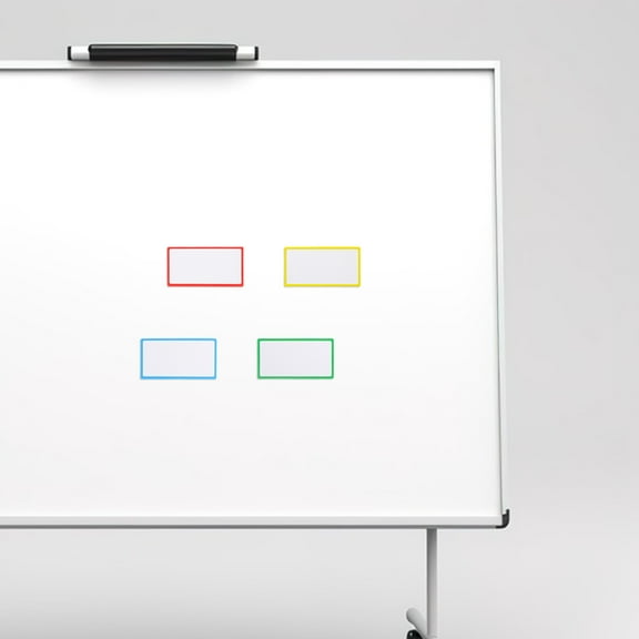 LEORX Erasable Name Post Whiteboard 10.00X5.00X0.05CM Coated Paper Soft Magnetic Shopping