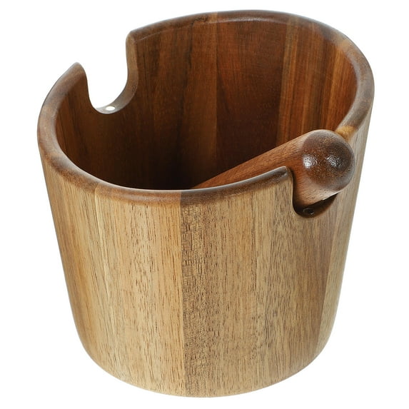 LEORX Espresso Knock Box Coffee Knock Box Wood 1Pcs for Kitchen