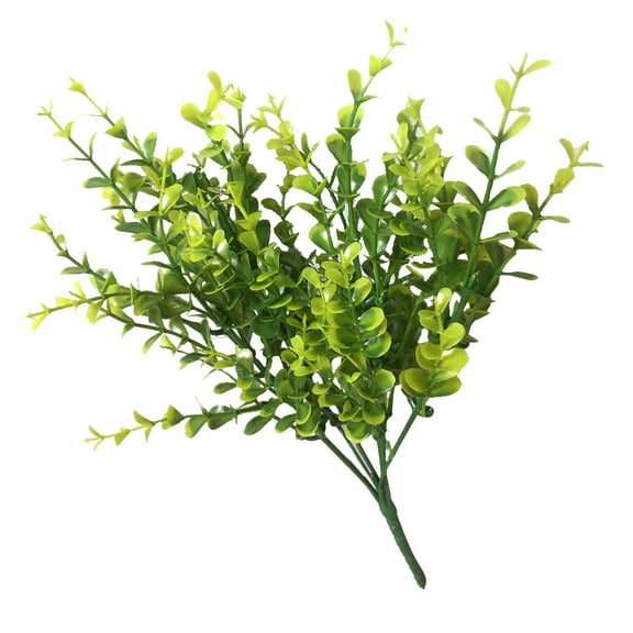 LEORX Eucalyptus Stems Green Artificial Plant PVC Living Room Decoration 1Set