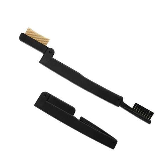 LEORX Eyelash Comb For Separating Eyelashes Brow Grooming 1Pack Black Folding Design Makeup Tools