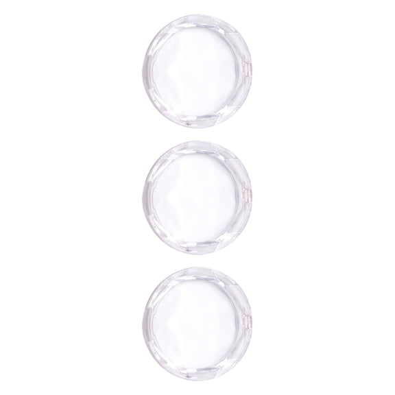 LEORX Eyelash Organizer Box 3Set Transparent Plastic For False Eyelashes Daily Use 7.5x0.7in