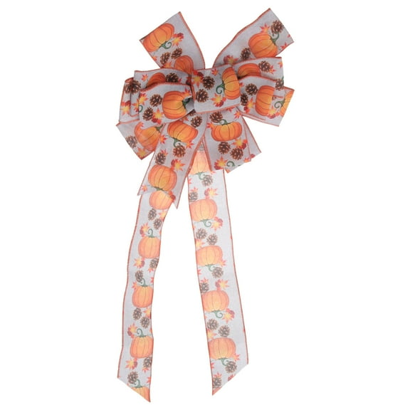 LEORX Fall Bows Wreath Bow Large Multi Cloth 1Set