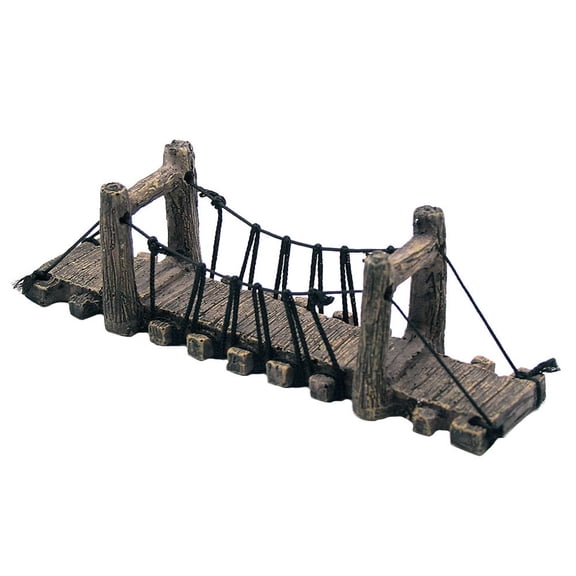 LEORX Fish Tank Rope Bridge 1Pc Bridge Decor for Aquarium Assorted Color 11.6x2.7in