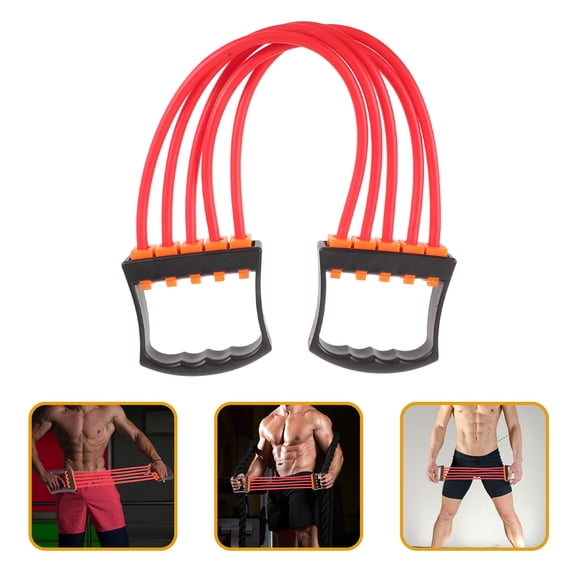 LEORX Fitness Machine Rope Chest Expander Red 1Pack Professional Exercise
