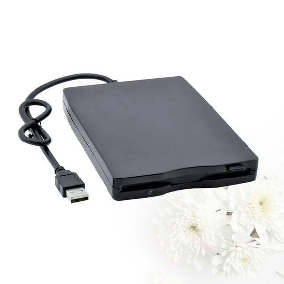 LEORX Floppy Disk Driver Diskette Data .5 USB External Black