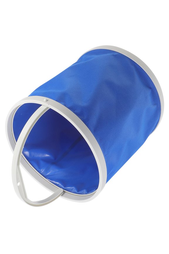 Foldable Pail Bucket Fishing Bucket Oxford Cloth Blue 1Pcs
