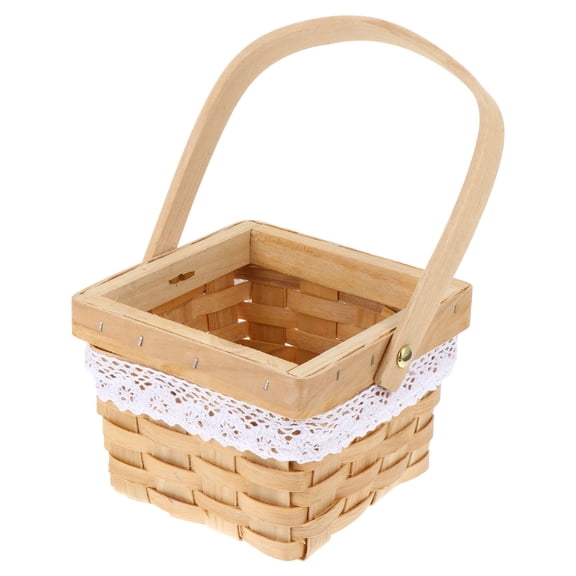 LEORX Food Storage Basket Beige Simple and Generous for Valentine's Day 1Pcs