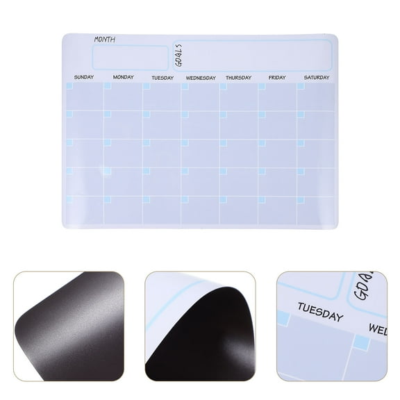 LEORX Fridge Calendar Magnet Weekly Magnetic Planner White Plastic 1Pack