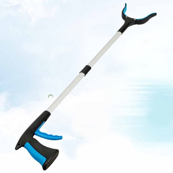 LEORX Foldable Trash Picker Grabber Tool with Elastic Clamp for Home Use Assorted Colors Reaching Assist