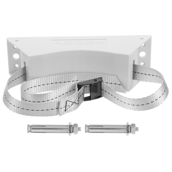 LEORX Propane Tank Carrier Cylinder Bracket Polyester White 1Pack
