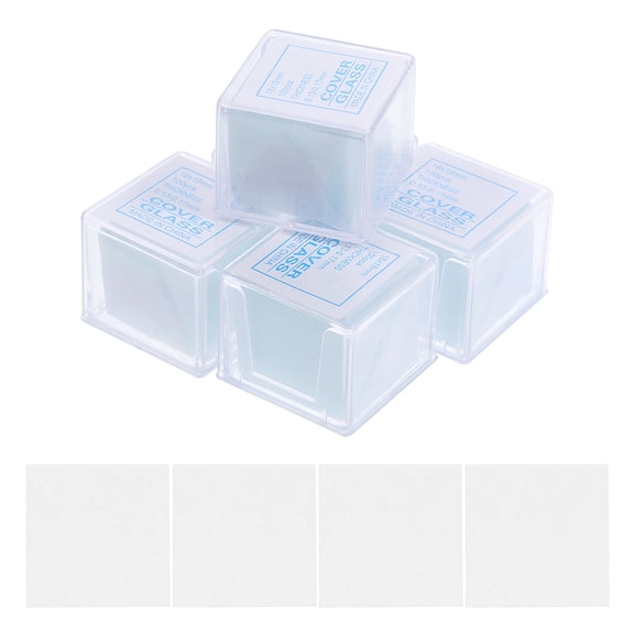LEORX 500Pcs Durable Clear Cover Glasses for Microscope Laboratory Use