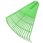 LEORX Garden Leaf Rake Heavy Duty Green PP for Garden and Lawn Cleaning