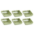thumbnail image 1 of LEORX Green Synthetic Sauce Dishes for Home Use with Delicate Design and Wide Applications 6 Pieces, 1 of 8