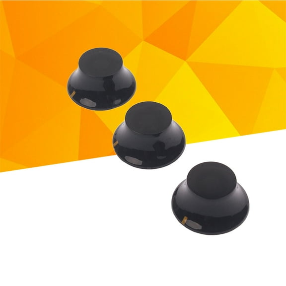 LEORX Guitar Tone Knobs Vintage Style Volume Plastic 3 Set 6mm 12.4mm