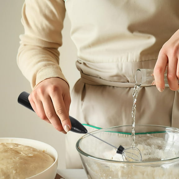 LEORX Hand Mixer Electric Hand Egg Mixer Black ABS Cooking 1 Set for Kitchen Use