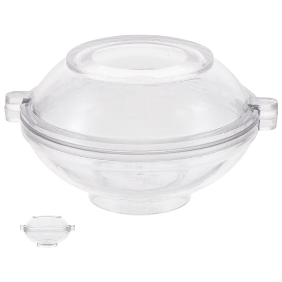 LEORX Handcrafting Diy Molds Plastic Oval Transparent 1 Set for Soap Craft Creation