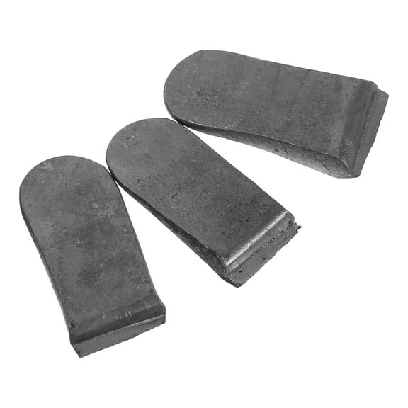 LEORX Handle Fixing 3Pcs Iron Hatchet Wedge for Men and Women in Dark Grey 1.4x0.7x0.3in