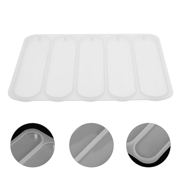 LEORX Crystal Epoxy Molds Bookmark White Silicone 1Set and Easy to