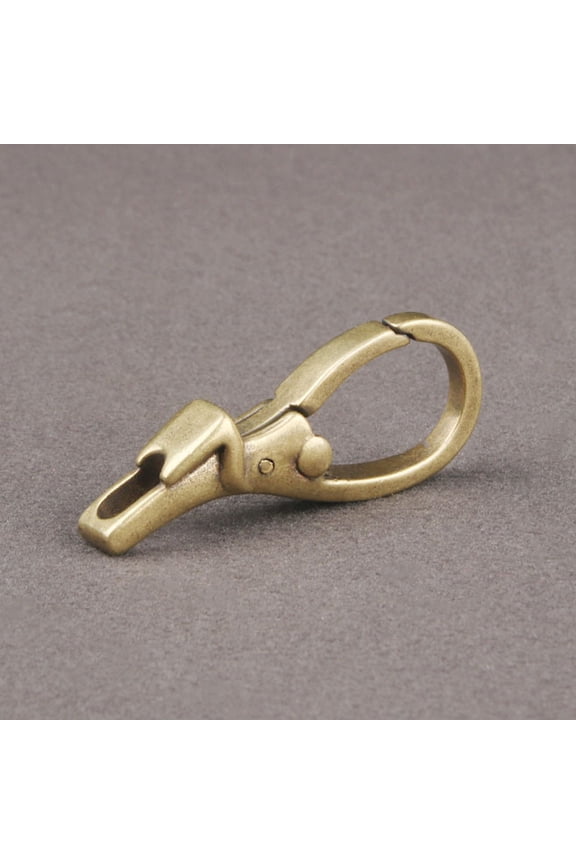 Keychain Clip Vintage Brass Key Chain Hanging Retro Style Keyring Hook 1Pack Christmas