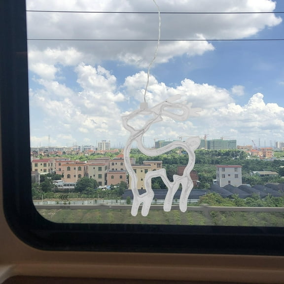 LEORX Hanging LED Lights Window Light Decorations Copper Wire Indoor Lighting for Weddings 1Set