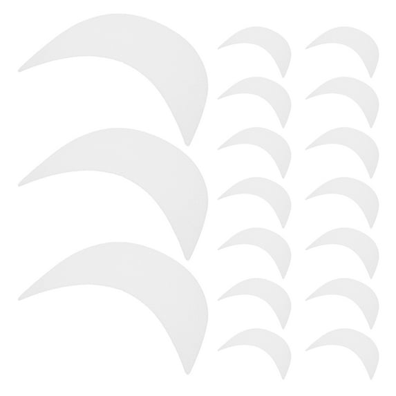 LEORX Hat Visor White Plastic 20Pack 6.5In
