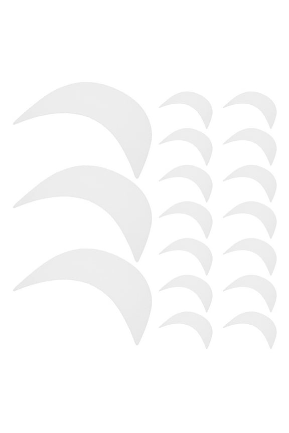 Hat Visor White Plastic 20Pack 6.5In