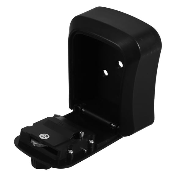 LEORX Black ABS Key Lock Box Wall Mount with Combination Code for Key Storage