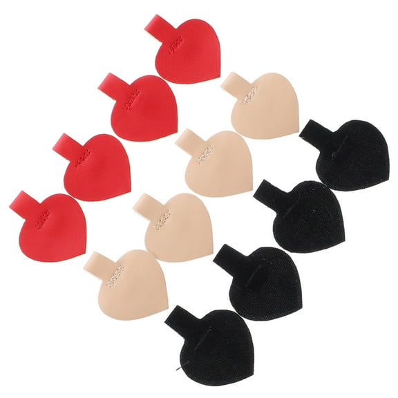 LEORX 6Pairs High Heel Inserts PU Material Anti-Skid Shoe Heel Pads for