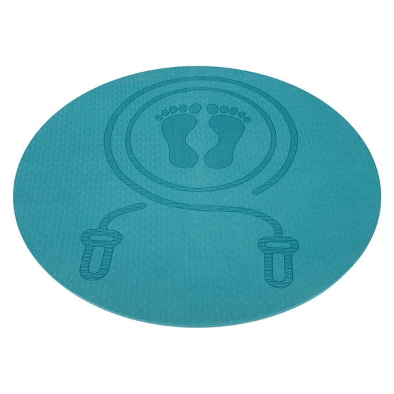 LEORX Home Workout Mat Shock Absorbing Jumping Floor Mat TPE Blue for 1Pcs