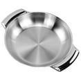 thumbnail image 1 of LEORX Versatile Stainless Steel Cooking Pan Metal Wok for Home Kitchen, 1 of 6