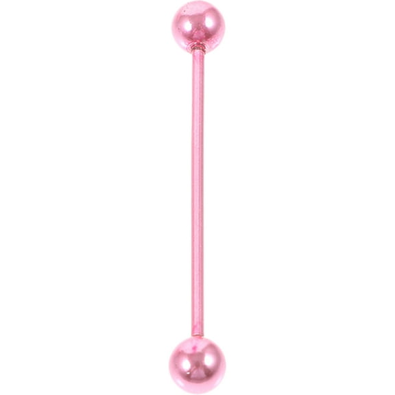 LEORX Hypoallergenic Industrial Piercing Pink Stainless Steel Jewelry 1Pack