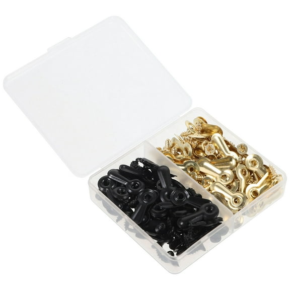LEORX Iron Picture Frame Fixings 120Pcs Compact Design For Diy Enthusiasts Wall Mounting Picture Frame Supplies