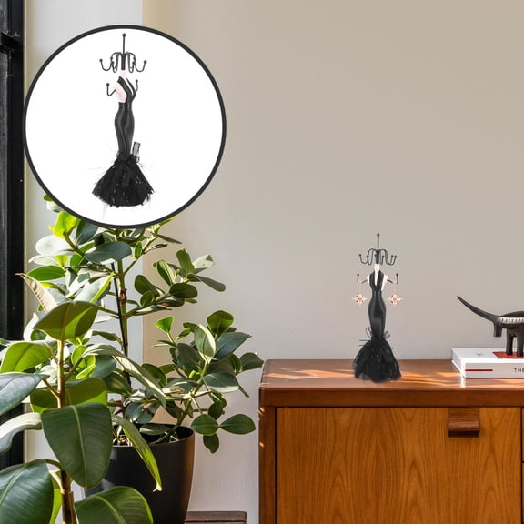 LEORX Jewelry Hanger Hanging Necklace Holder 1Pcs Iron Cloth Decor