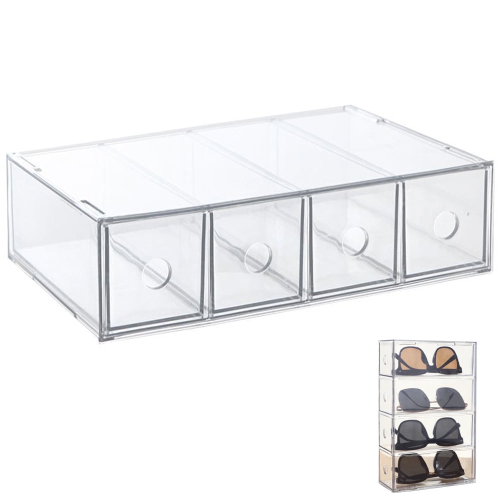 LEORX Jewelry Organizer For Drawer Jewelry Display Box Transparent Organization 1Set