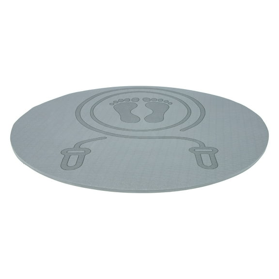 LEORX Jump Rope Mat Outdoor Grey TPE for Outdoor Workout 1Pack