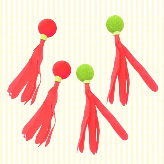 LEORX Kids Badminton Racket 4pcs NBR Red Multiplayer for Beach Sports