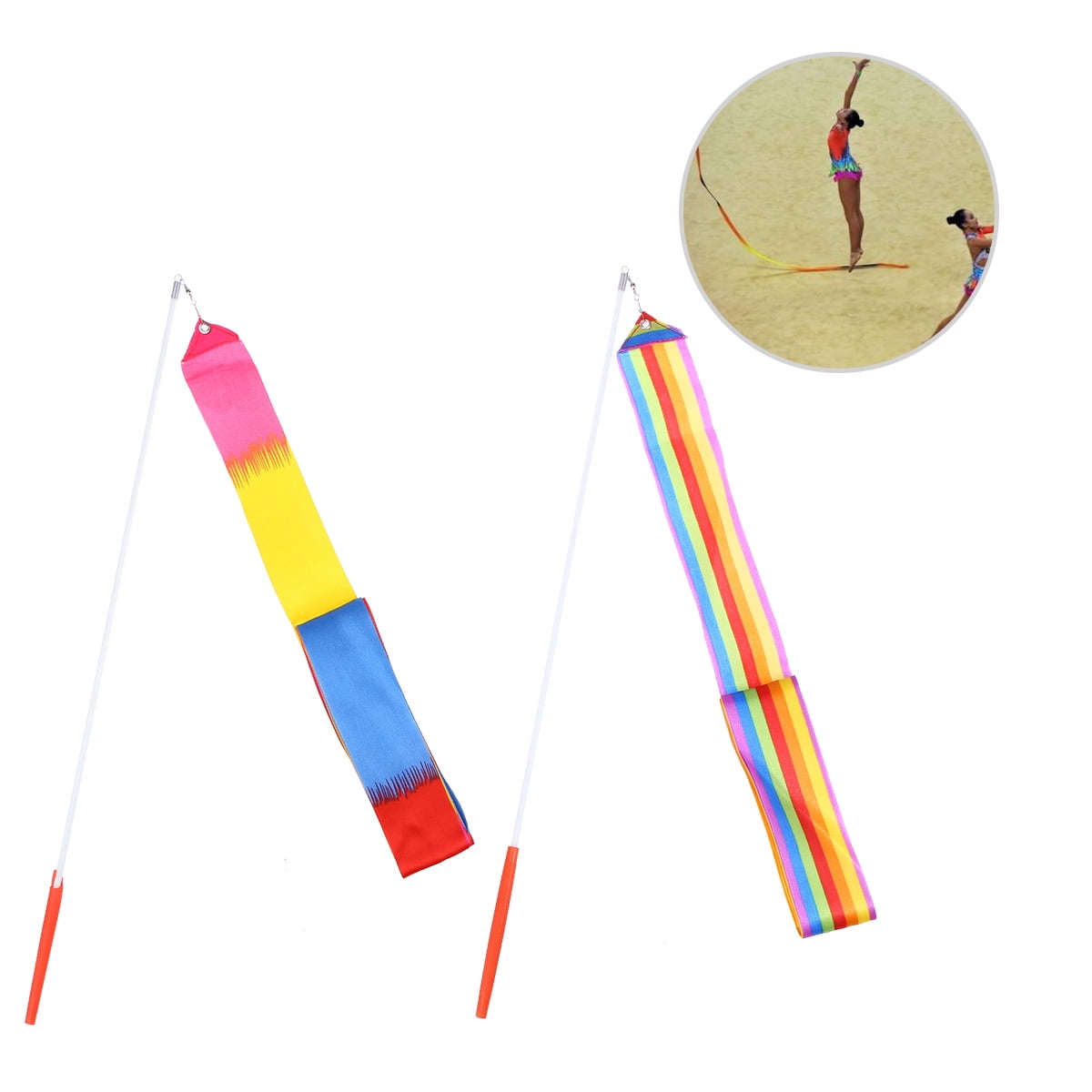LEORX Artistic Gymnastics Ribbon Ribbon Band Cloth 4Pcs - Walmart.com