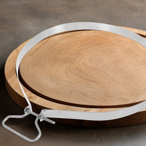 LEORX Chopping Board Ring Plated Silver Stainless Steel for DIY Cooking Ergonomic Design