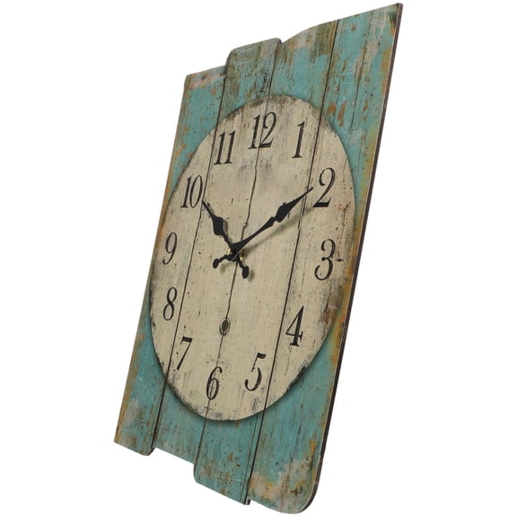 LEORX Kitchen Wall Clocks Square Telling Decorative for Adults in Kitchens 1Set