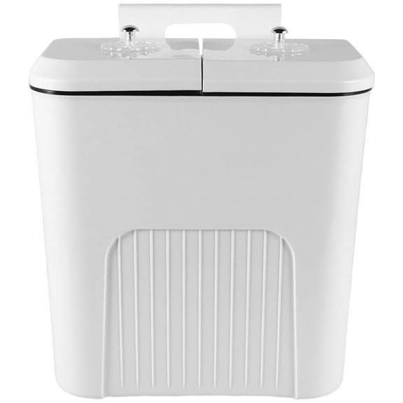 LEORX Recycling Bin Box Kitchen Plastic White 1Pcs