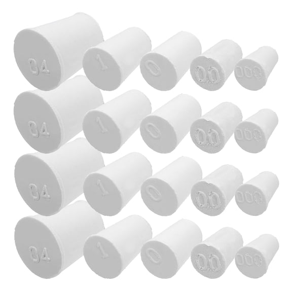 LEORX Lab Rubber Stoppers 50Pcs Solid Cone Shape For Fish Tank Openings Heat Resistant 2.4X1.8X1.3In
