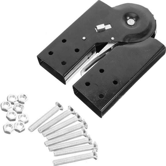 LEORX Ladder Connector Ladder Tie Rod Ladder Brackets Aluminum Step Small Step Ladder Hinge Hinge Component Black 18X12CM