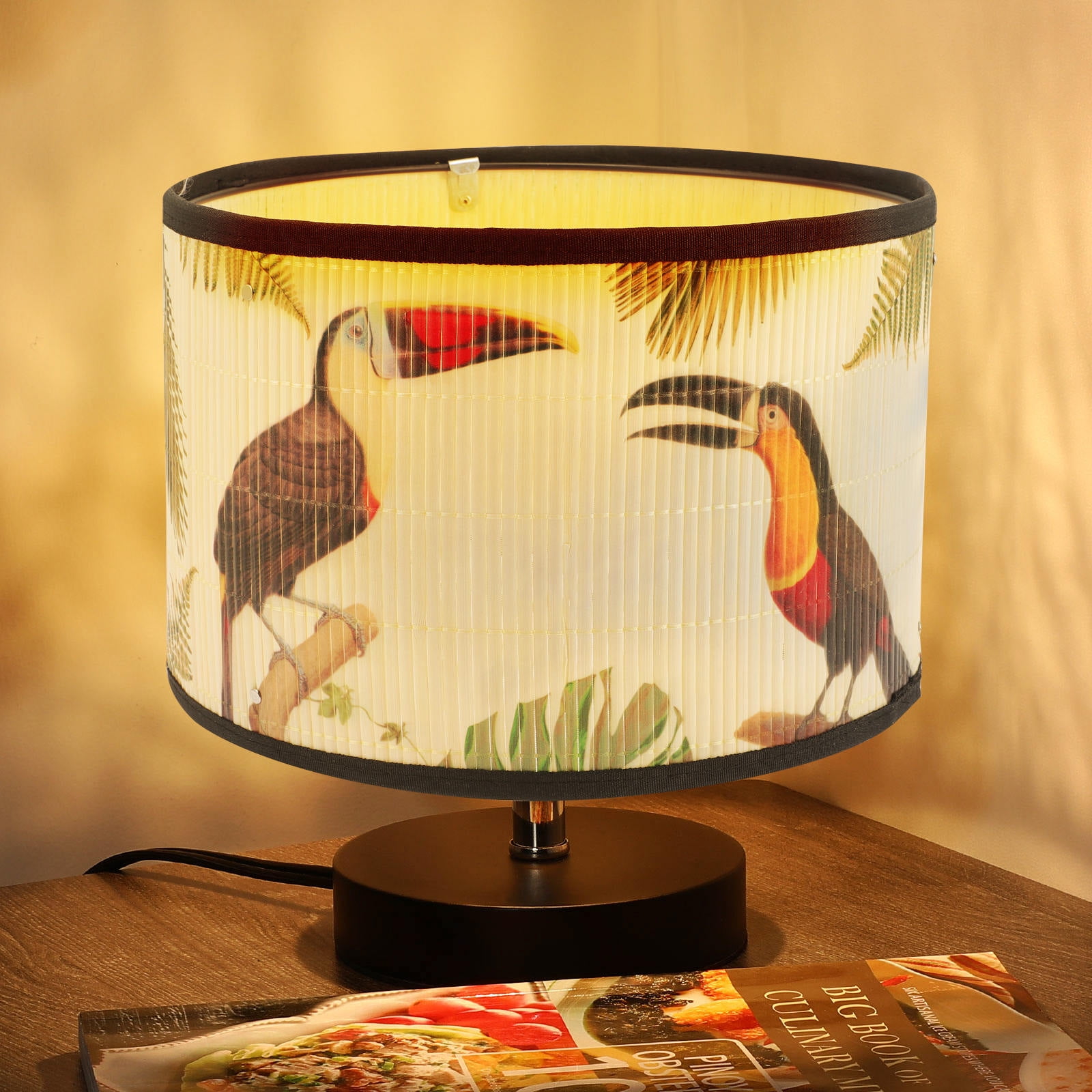 LEORX Lamp Shades Tropical Lamp Shade Khaki Iron 1Pack for Homeowners ...