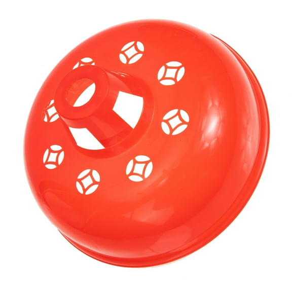 LEORX Light Bulb Shade Red Plastic Round Light Protection Lighting 1Pack