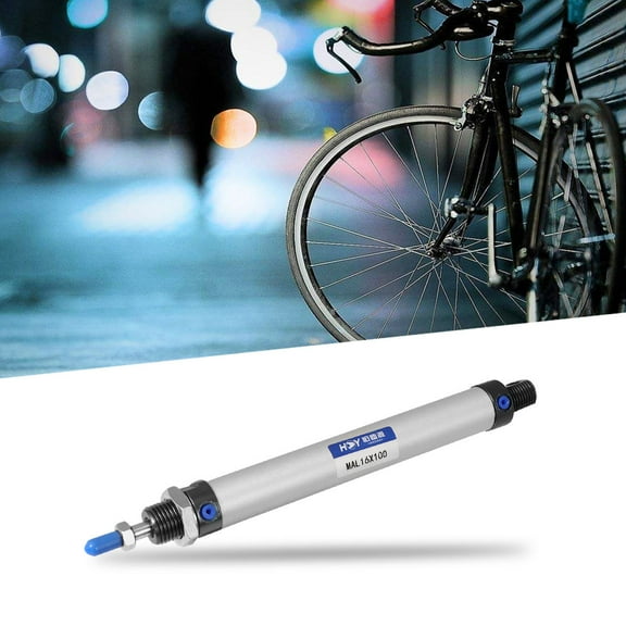 LEORX Linear Motion Pneumatic Cylinder Aluminum Alloy Double Action 1Set